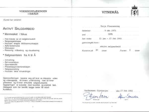 1993/02/17 - Gardermoen